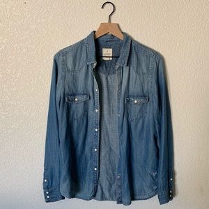 American eagle denim shirt